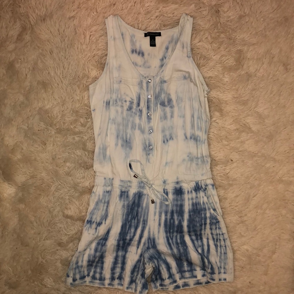 Denim Shorts Romper
